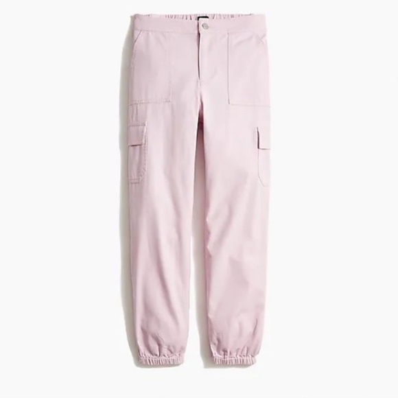 J. Crew Utility Cargo Pant Jogger Pink Size 8 - Picture 1 of 10